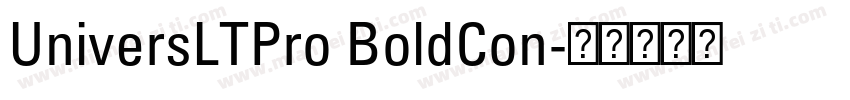 UniversLTPro BoldCon字体转换